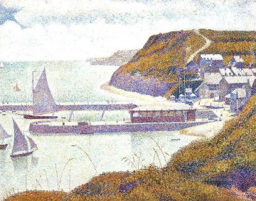 Puerto de Port en Bessin durante la marea alta 1888 Pinturas al óleo